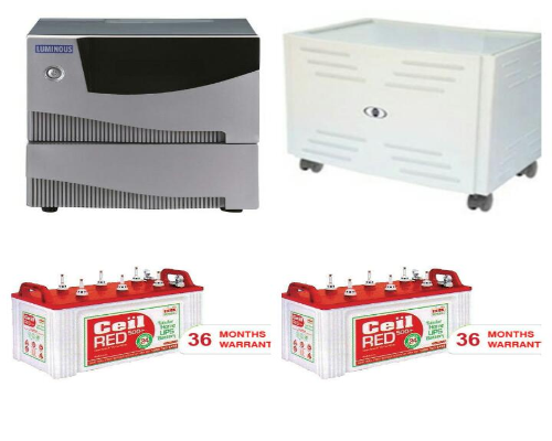 Exide Ceil Red Cr 350 Plus 100ah Luminous Cruz 2 0 Kva Power